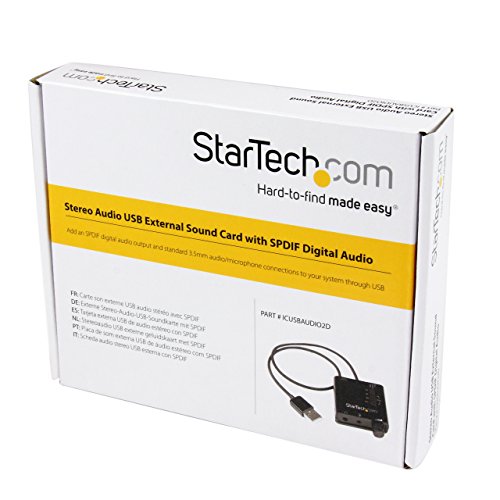 Startech.com Carte Son Externe Usb Avec Audio Spdif Numerique - Convertisseur Dac Usb Audio, 5.