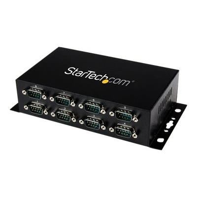 StarTech.com Hub Adaptateur USB vers 8 ports RS232 - Convertisseur USB Serie RS232 DB9, Fixation Murale & Rail Din Industriel