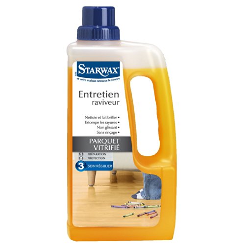 Entretien brillant 2 en 1 parquets et sols stratifies STARWAX 1L