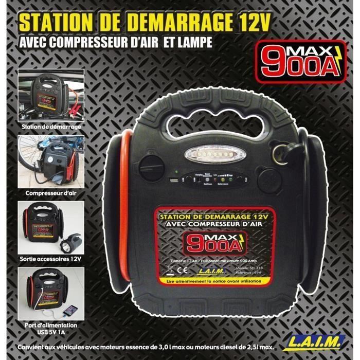 Demarreur Compresseur 12v 900 Amperes