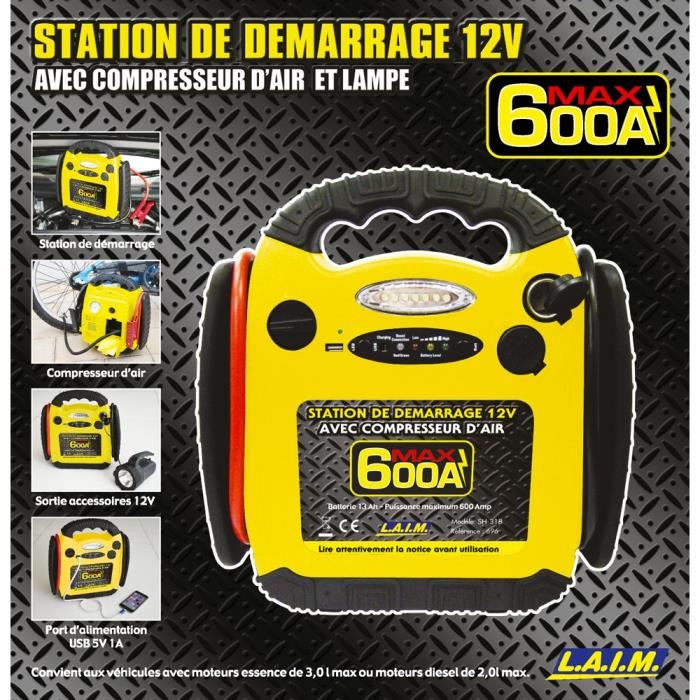 Station De Demarrage 12v Et Compresseur 600a