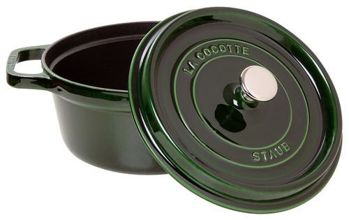 staub Cocotte en fonte ronde 26 cm vert basilic - Vitamines - Staub