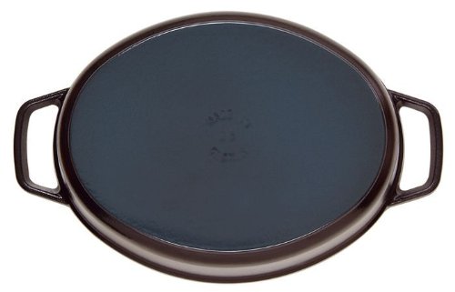 Staub Cocotte Ovale  - En Fonte - Emaillee - 31 Cm - 55l - Noir Mat