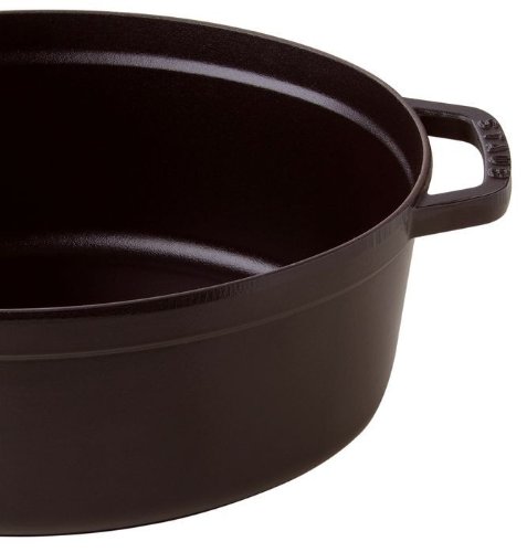 Staub Cocotte Ovale  - En Fonte - Emaillee - 31 Cm - 55l - Noir Mat