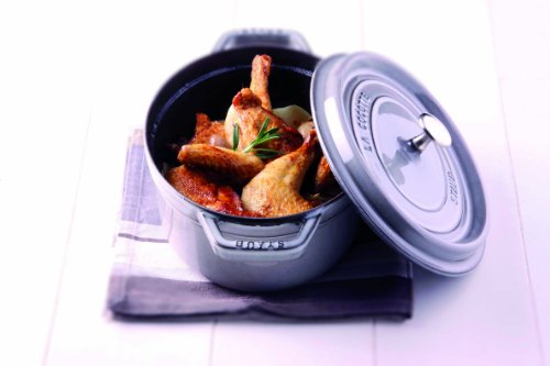 Cocotte Staub Gris graphite ovale 37 cm