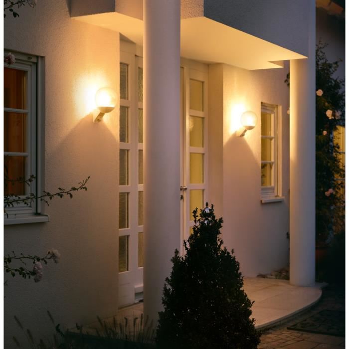 Applique Murale Exterieure Steinel L 585 S 60w Ip44 E27 Noir Avec Detecteur De Mouvement