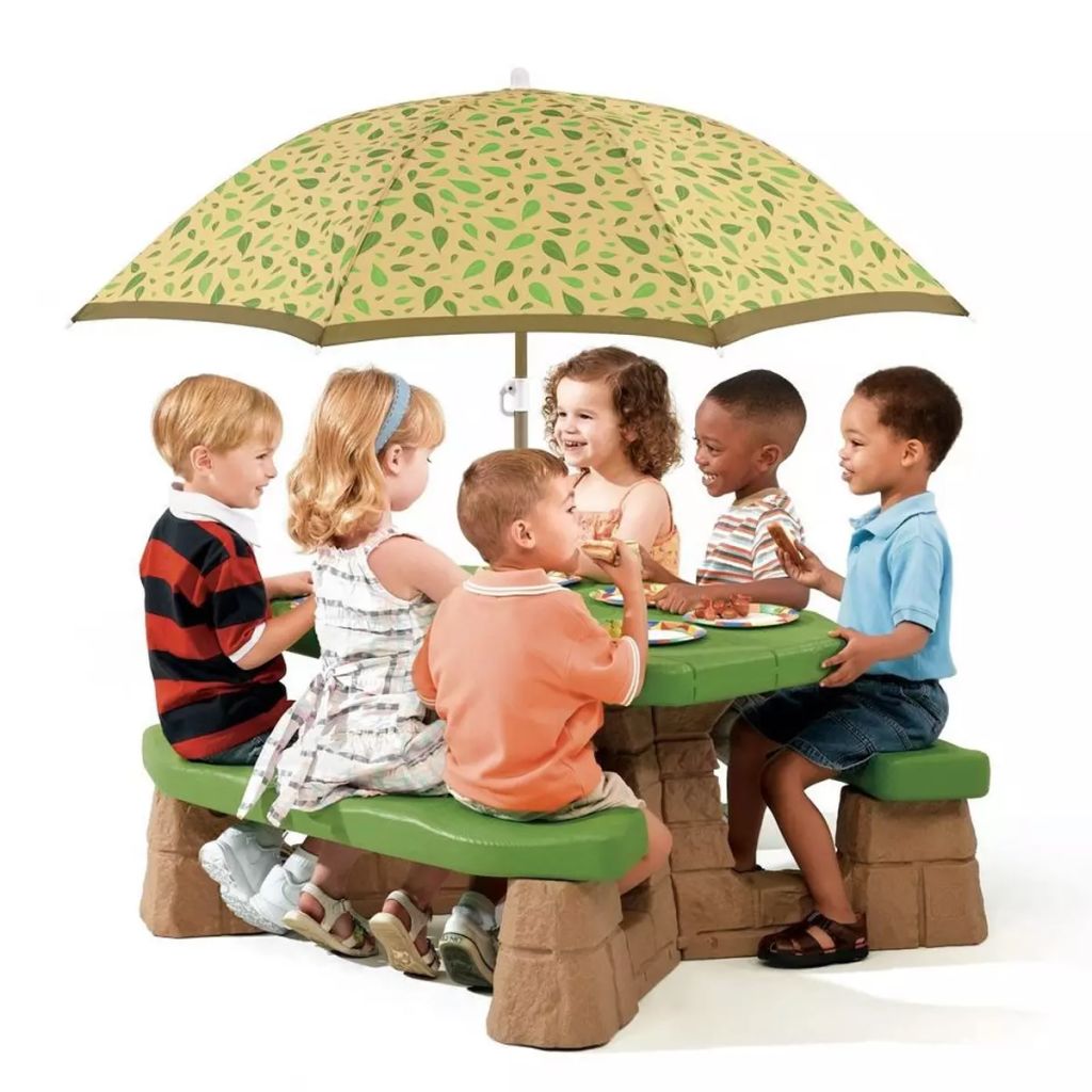 Table de jardin Picnic avec parasol
