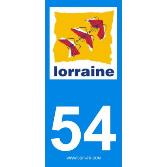 Autocollants Stickzif Region Departement 54 Lorraine Haut De Gamme 3m Resistants Uv Faciles A Poser
