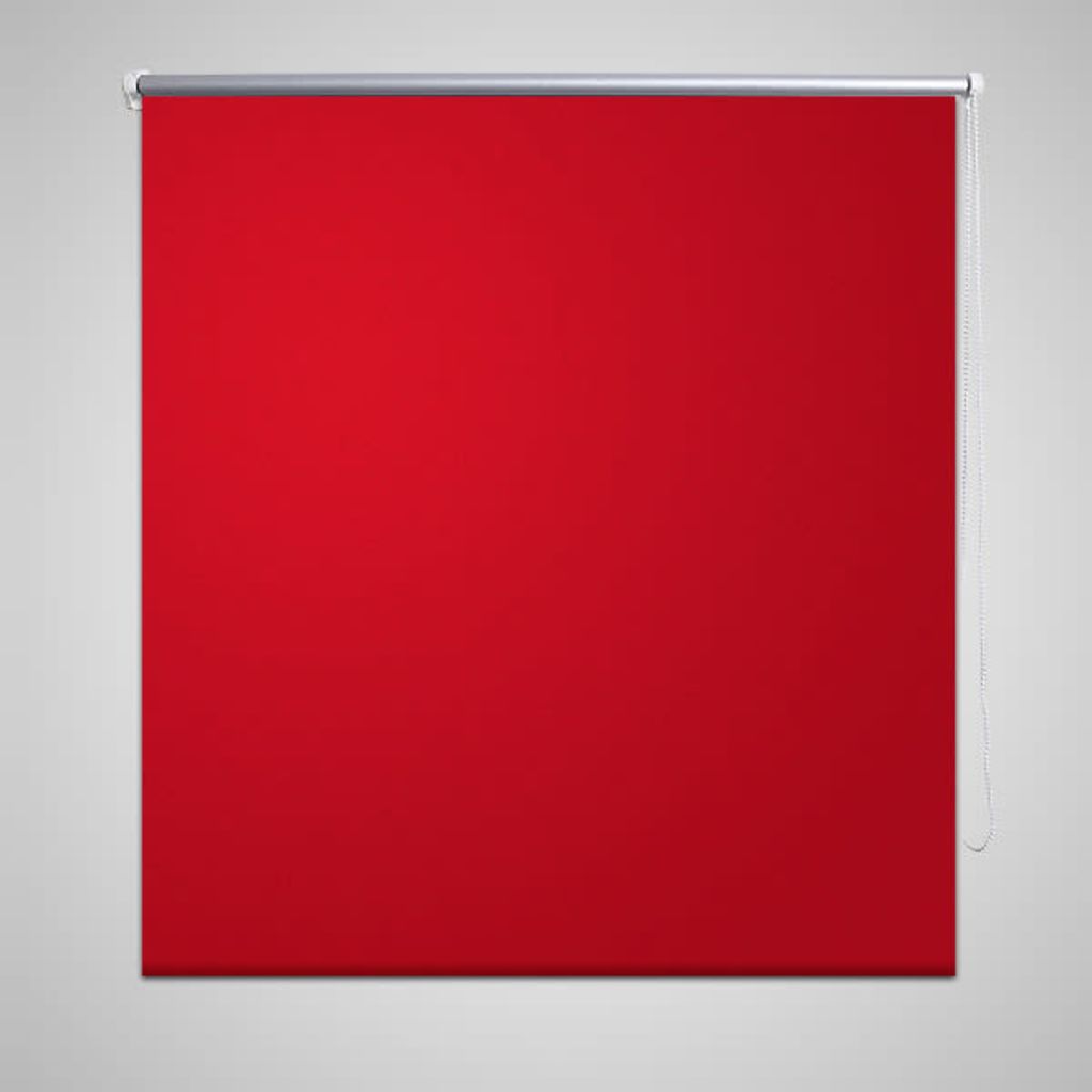 Vidaxl Store Enrouleur Occultant Rouge 64 4 X 120 Cm 240744