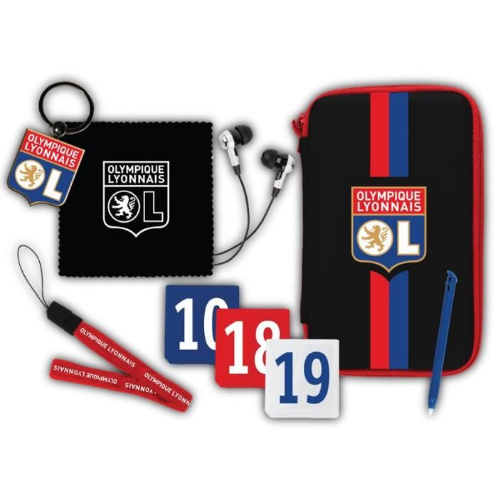Pack Daccessoires Ol - Olympique Lyonnais Subsonic Pour Console Nintendo New 2ds Xl Et New 3ds Xl