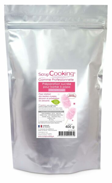 SCRAPCOOKING Preparation sucree pour barbe a papa Rose