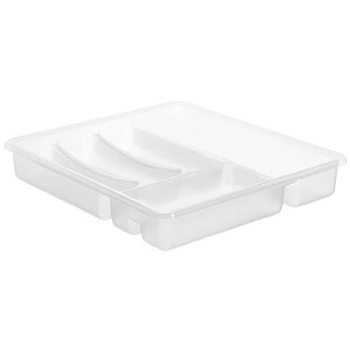 SUDIS Range Couverts 6 compartiments 7531002 39x32x5 cm blanc