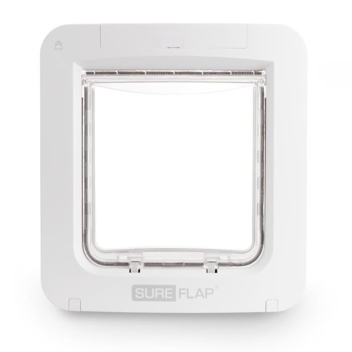 Sureflap Grande Chatiere A Puce Electronique Connecte Blanc 178 Mm X 170 Mm Livre Sans Le Hub