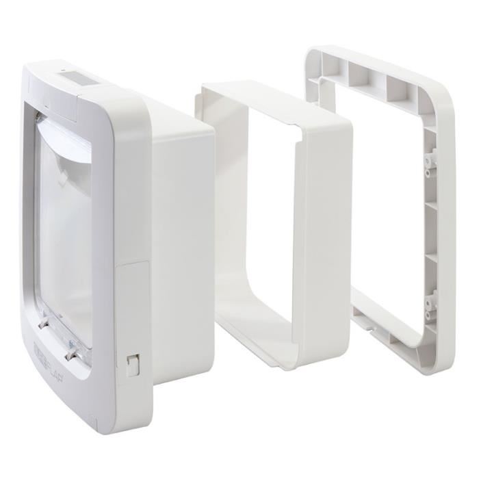SUREFLAP Grande extension de tunnel pour chatiere a puce blanc
