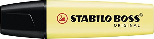 10 Surligneurs Stabilo Boss Original Pastel Creme De Jaune