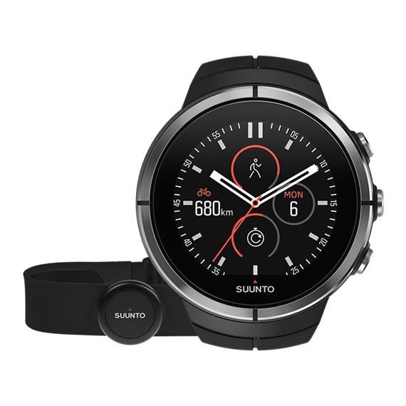 unisexe Suunto Spartan Ultra Ultra Black HR Bluetooth Alarm Watch SS022658000
