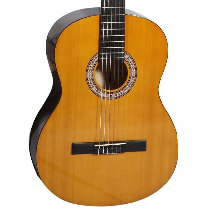 SUZUKI Guitare classique 44 pour adulte finition naturelle avec housse de protection