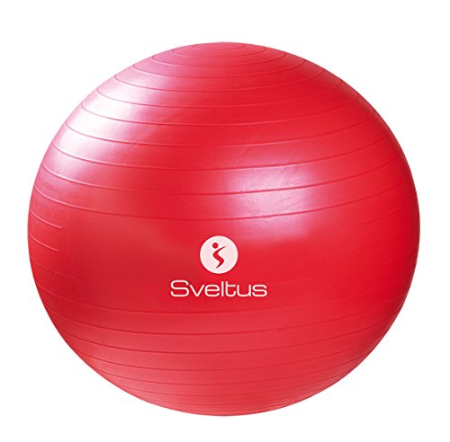 Gym Ball Rouge Sveltus - Diametre 65 Cm - Pvc Anti-explosion - Fitness