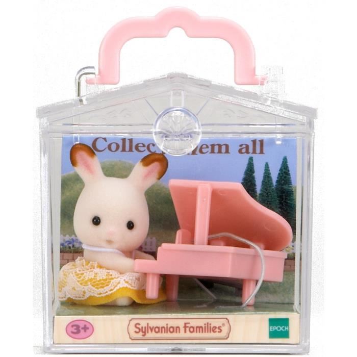 Sylvanian 5202 Valisette Bebe Lapin Piano