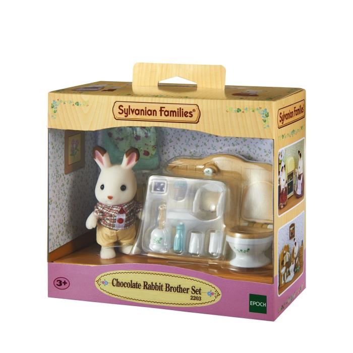 Sylvanian Families 5015 Frere Lapin Chocolat Et Toilettes Village Mixte 3 Ans