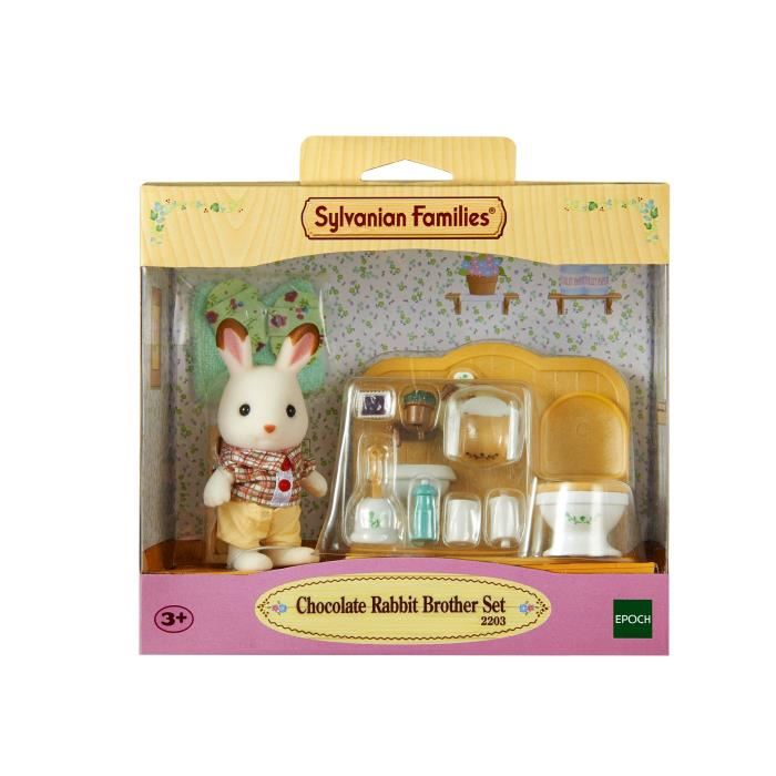 Sylvanian Families 5015 Frere Lapin Chocolat Et Toilettes Village Mixte 3 Ans