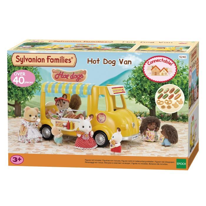 Sylvanian Families - Camion Restaurant 5240 - Avec 40 Accessoires - Garcon Et Fille - A Partir De 3 Ans