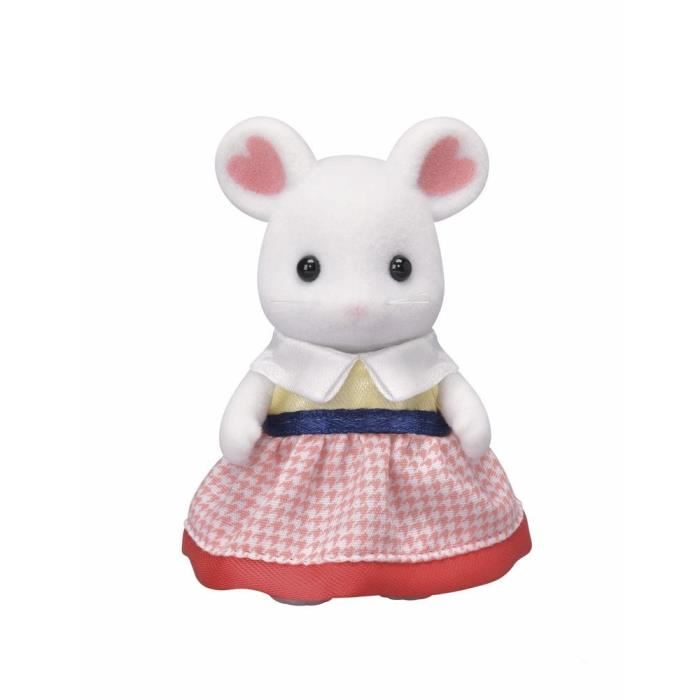 Figurine Famille Souris Marshmallow Sylvanian - Sylvanian Families - 5308 - Articulee Et Habillee - Mixte