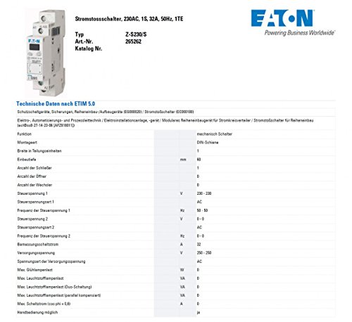 Telerupteur unipolaire 16A/230V Eaton