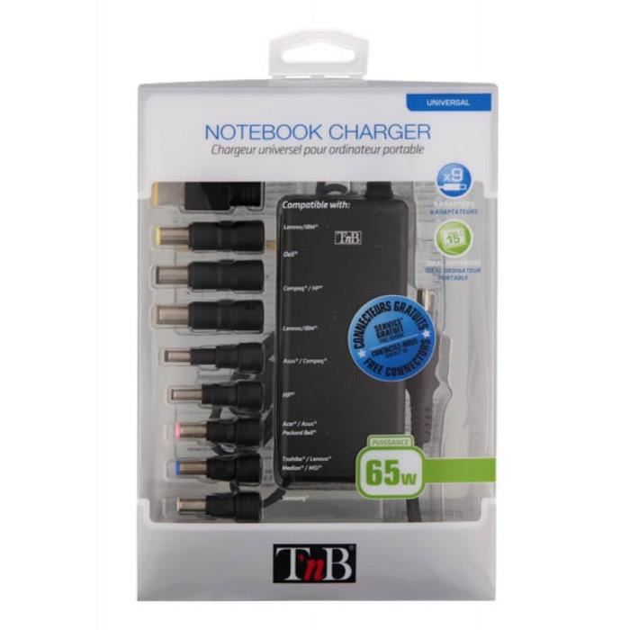 Chargeur Universel Pour Pc Tnb Chnb19v65 Notebook Alimentation 65w