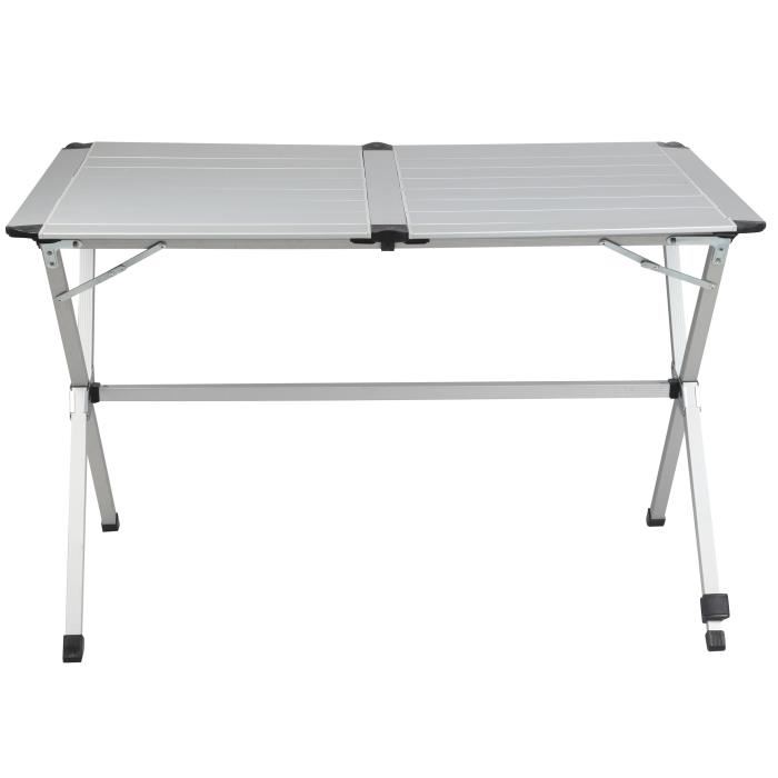 Table Pliante - Gap Less - 4 Personnes - Aluminium - Gris