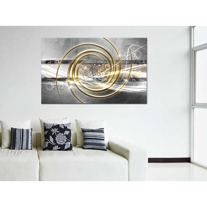 Tableau Deco Abstrait Rouages - Abstrait  - 80x50 cm
