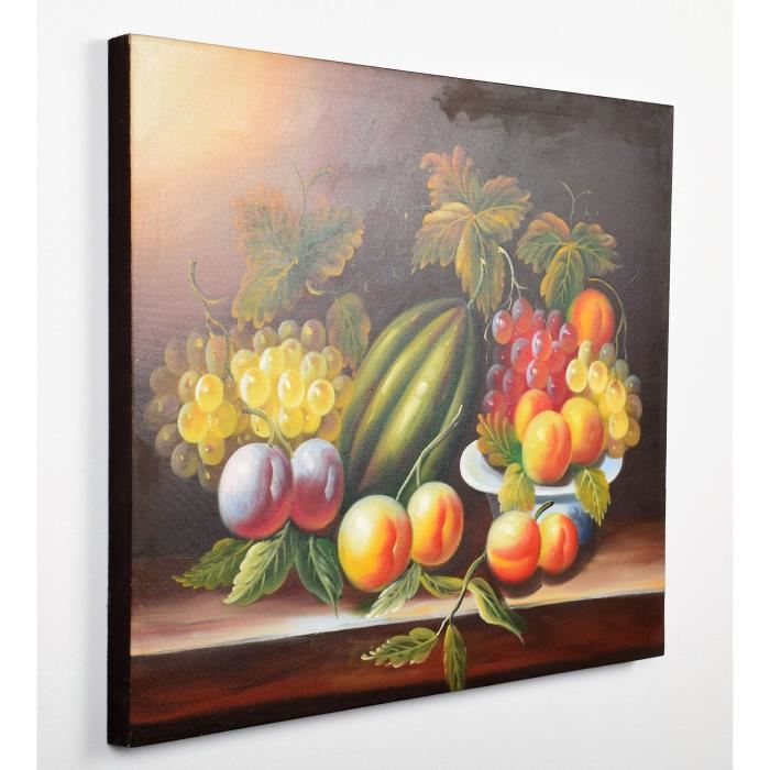 Tableau deco Fruits 3 Peinture a lhuile 50 x 60 x 3 cm
