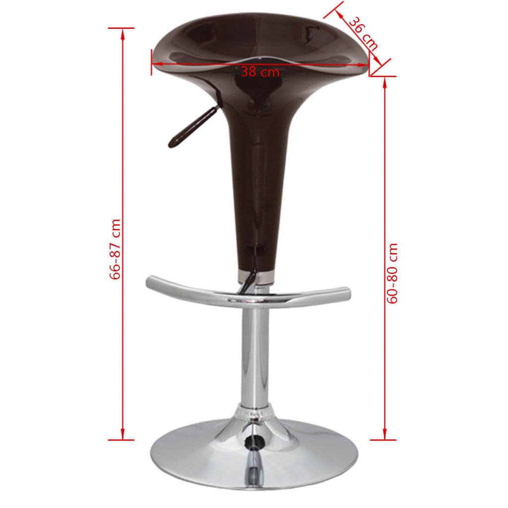 Vidaxl Tabouret Design Rocket Lot De 2