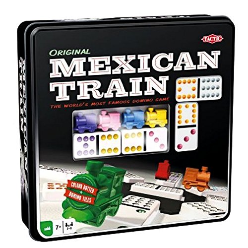 Jeu De Dominos Mexican Train Tactic - Boîte Metal - Multicolore - 30 Min - Adulte