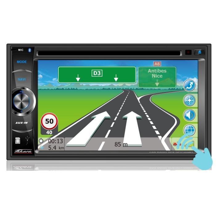 Takara Gpv1826bt Autoradio 2din Dvd Gps Usb Bluetooth 62 Autoradio Double Din