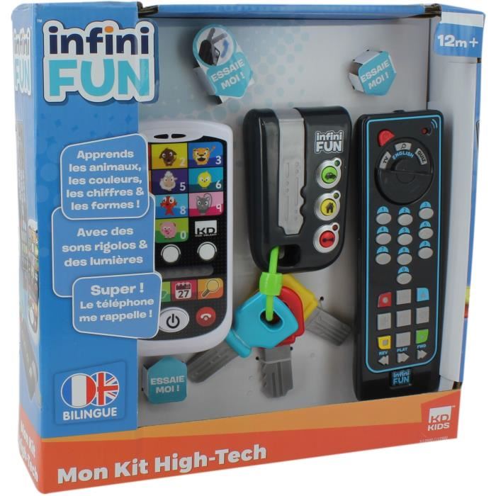 Kit High Tech - Kd - Mon Kit High Tech - Cles Telephone Et Telecommande Pour Apprendre Les Chiffres Et Couleurs