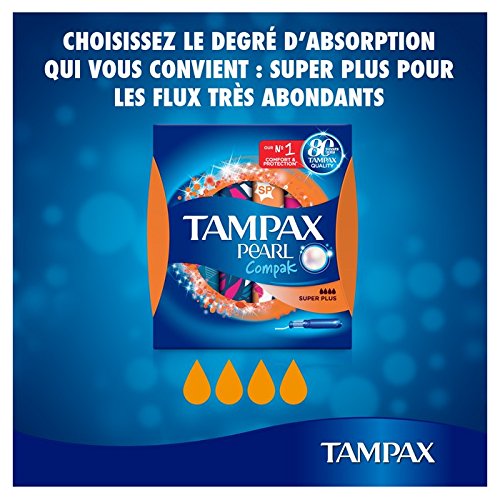 TAMPAX Compak Pearl Super Plus Tampons hygieniques x18