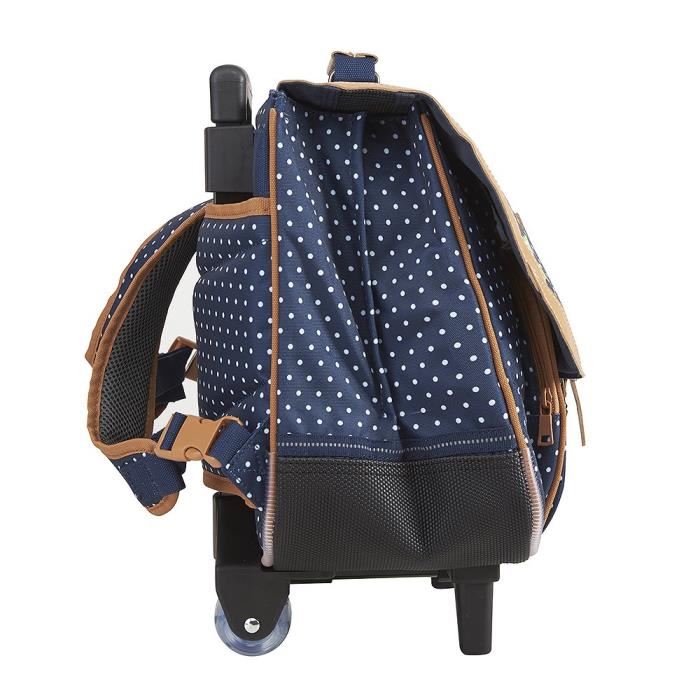 Tann S Cartable A Roulettes Tann's Pois 38 Cm Cp/ce1 Indigo Bleu