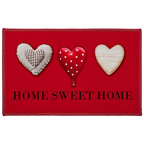 Tapis Rectangulaire en Polyamide a Imprimes  Home Sweet Home  SANS 50 x