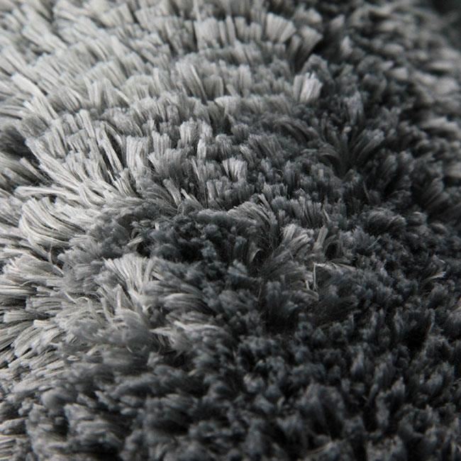 Tapis Salon A Poils Longs Extra-doux Gris Fonce 160x230