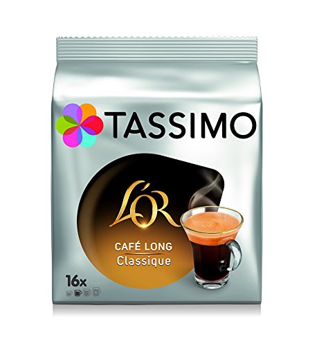 Tassimo Lor Cafe Long Classique Cafe Dosettes Lot De 5 X 16 Boissons