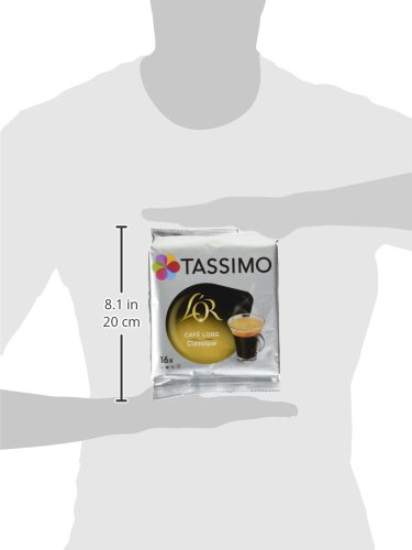 Tassimo Lor Cafe Long Classique Cafe Dosettes Lot De 5 X 16 Boissons