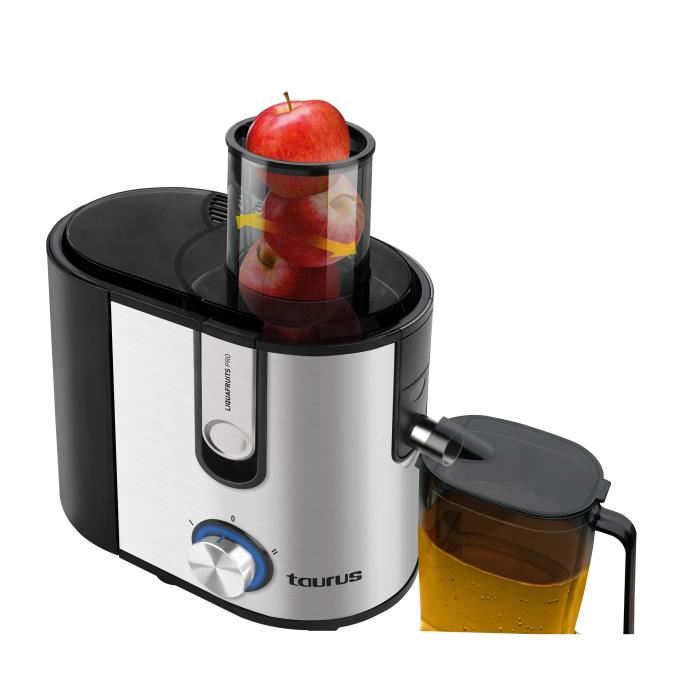 Centrifugeuse - Taurus - Liquafruits Pro - 800w - Bouche 85mm - Reservoir Amovible 2,5l - Pichet Jus 1l - Led