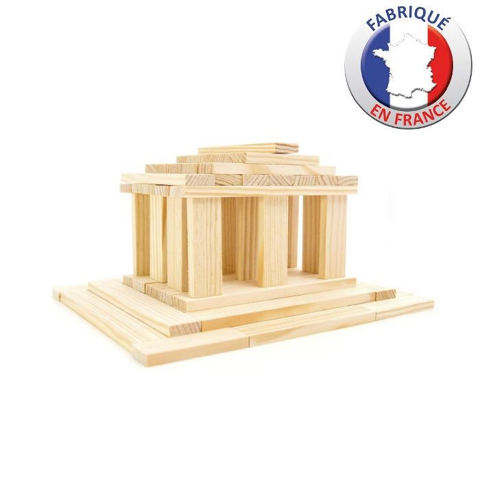 Jeu De Construction En Bois Jeujura Tecap 3xl 200 Planchettes Mixte A Partir De 4 Ans
