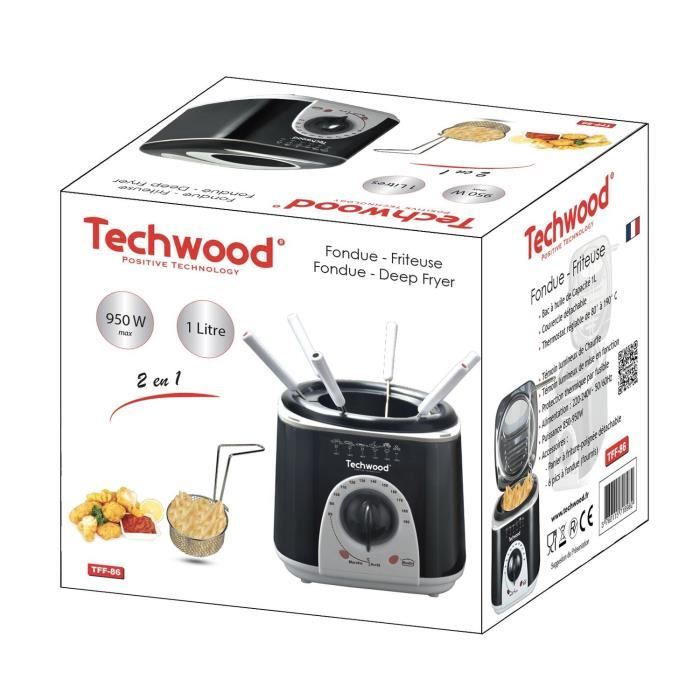 Techwood TFF-86 - Friteuse / fondue - 1 litre - 950 Watt