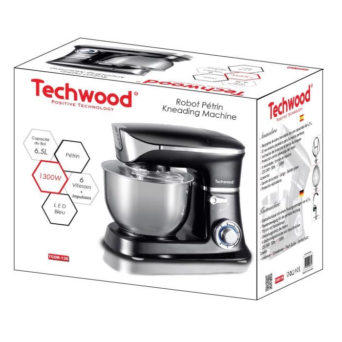 Techwood Tcdr-136 Robot Patissier - Noir