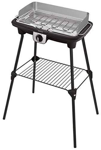 Tefal Easygrill Xxl Barbecue Electrique Sur Pieds Large Surface Thermostat Reglable Cuisson Simultanee Bg921812