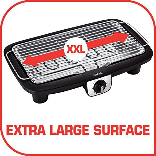 Tefal Easygrill Xxl Barbecue Electrique Sur Pieds Large Surface Thermostat Reglable Cuisson Simultanee Bg921812