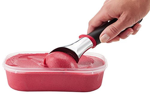 Cuillere A Glace - Tefal - K2072214 - Noir Et Rouge - Plastique Et Inox - Compatible Lave-vaisselle