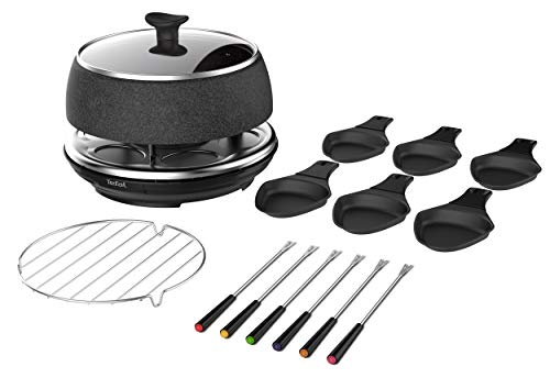Tefal Raclette Cheeseanaco Fondue Tartiflette Crepe Plancha Boite A Fromage 6 Personnesa re12c801